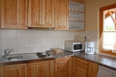 Gut ausgestatteter Küche im Bungalow Aqua Spa in Cserkeszolo - online Zimmerreservierung - ✔️ Bungalow Aqua Cserkeszolo - Wellness Bungalow Aqua Spa