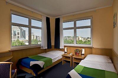 Zweibettzimmer im Business Hotel Jagello beim Verkehrsknotenpunkt BACH - Hotel Jagello*** Budapest - Hotel in Buda