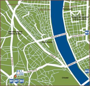 Budapest Hotel Mediterran - Stadtplan - Hotel Mediterran**** Budapest - modernes 4-Sterne Hotel in Budapest