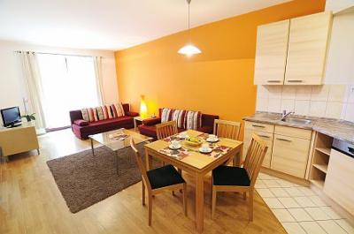 Billige Appartement in Budapest unweit von Gozsdu Hof - Comfort Appartements mit Küche und großen Zimmer mit Panoramaaussicht - Comfort Appartements Budapest - billige Appartement in Budapest 