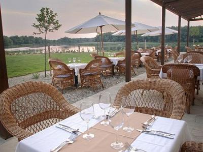 Schöne Aussicht von der Terasse, Hotel Balneum Thermalhotel Tiszafüred - ✔️ Tisza Balneum Thermalhotel**** - Konferenz- und Wellnesshotel in Tiszafüred