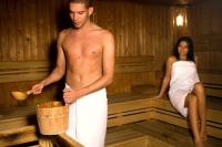 Die finnische Sauna des Thermal Hotel Visegad in Visegrad bei Budapest
